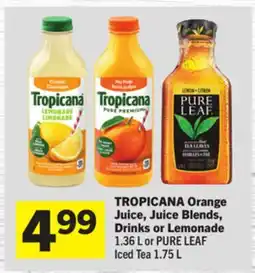 Foodland Orange Juice, Juice Blends, Drinks or Lemonade offer