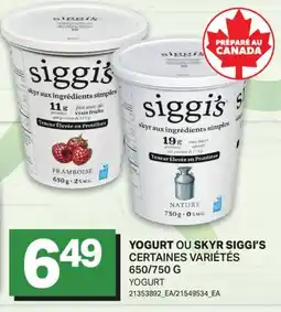 L'Intermarché YOGURT OU SKYR SIGGI'S offer