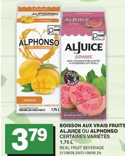 L'Intermarché BOISSON AUX VRAIS FRUITS ALJUICE OU ALPHONSO offer