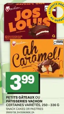 L'Intermarché PETITS GÂTEAUX OU PÂTISSERIES VACHON offer