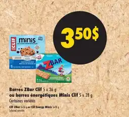 L'Intermarché Barres ZBar Cliff 5 x 36 g ou barres énergétiques Minis Cliff 5 x 28 g offer