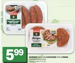 L'Intermarché BURGER 440 G OU SAUCISSE 375 G ROMA offer