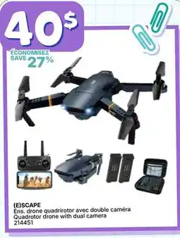 Rossy (E)SCAPE Quadrotor drone with dual camera offer