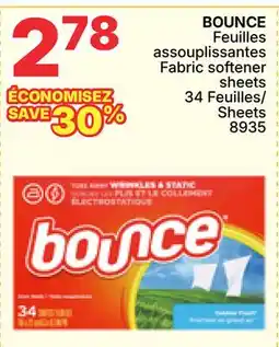 Rossy BOUNCE Fabric softener sheets offer