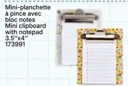 Rossy Mini clipboard with notepad offer