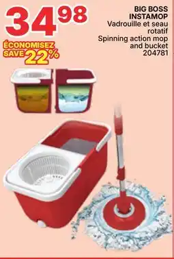 Rossy BIG BOSS INSTAMOP Spinning action mop and bucket offer