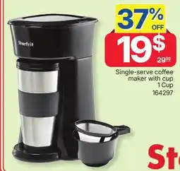 Rossy Starfrit Single-serve coffee maker with cup offer
