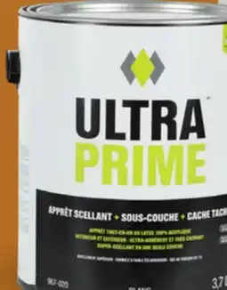 Canac UltraPrime 100% Acrylic Latex Primer-Sealer and Undercoat Interior and Exterior offer