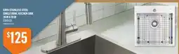 Canac XAYA STAINLESS STEEL SINGLE BOWL KITCHEN SINK 20 IN X 20 IN offer