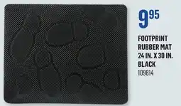 Canac Footprint Rubber Mat 24in.x30in. Black offer