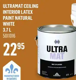 Canac UltraMat Ceiling Interior Latex Paint Natural White offer