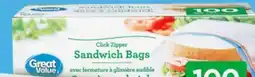 Walmart Great Value sandwich bags offer