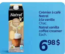 Walmart Natrel vanilla coffee creamer offer