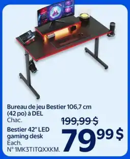 Walmart Bestier 42°LED gaming desk offer