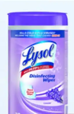 Walmart Lysol disinfecting wipes 75s offer