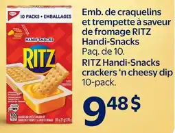 Walmart RITZ Handi-Snacks crackers 'n cheesy dip offer