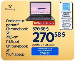 Walmart Chromebook 311 11.6laptop offer