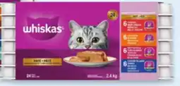 Walmart Whiskas pate 24 x 100 g wet cat food variety pack offer