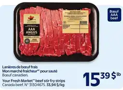 Walmart Your Fresh Marker beef stir fry strips Canada beef offer