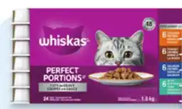 Walmart Whiskas Perfect Portions 24 x 75 g wet cat food variety pack offer