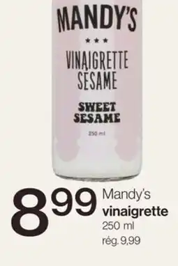 Avril Mandy's vinaigrette offer