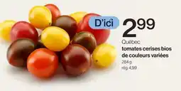 Avril Québec tomates cerises bios de couleurs variées offer