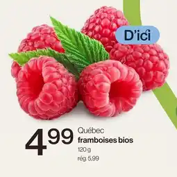 Avril Québec framboises bios offer