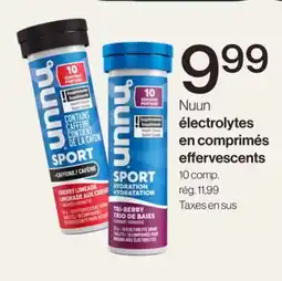 Avril Nuun électrolytes en comprimés effervescents offer