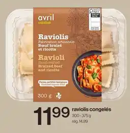 Avril raviolis congelés offer