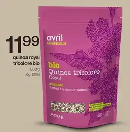 Avril quinoa royal tricolore bio offer
