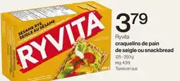 Avril Ryvita craquelins de pain de seigle ou snackbread offer