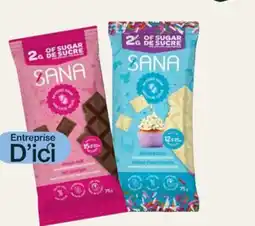 Avril Sana barres chocolatées faibles en sucre offer