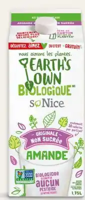 Avril So Nice / Earth's Own boisson d'amande bio réfrigérée offer