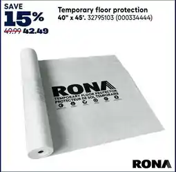 RONA RONA Temporary floor protection 40 x 45' offer