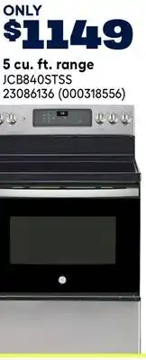 RONA GE 5 cu. ft. range offer