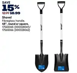 RONA VALU+ Shovel Fibreglass handle. 45, round or square offer