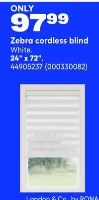 RONA 24 × 72 Zebra cordless blind offer