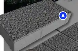 RONA Oldcastle Litho patio slab Concrete. Charcoal. 8 x 16 offer