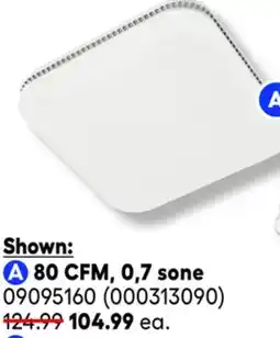 RONA All BROAN NUTONE bathroom fans 80 CFM, 0,7 sone offer