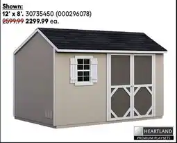RONA HEARTLAND Wood garden sheds offer