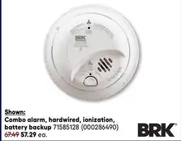 RONA Combo alarm, hardwired, ionization, battery backup offer