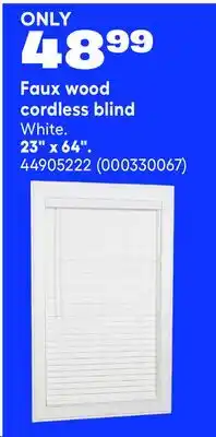 RONA LANDON&CO Faux wood cordless blind offer
