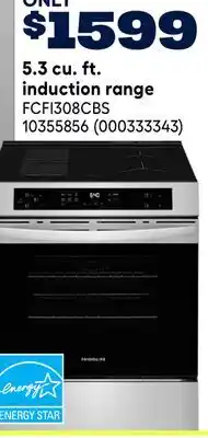 RONA ENERGY STAR 5.3 cu. ft. induction range offer
