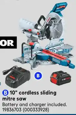 RONA Bosch 10 cordless sliding mitre saw offer