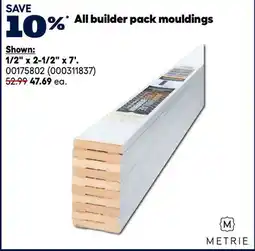 RONA Metrie Builder pack mouldings offer