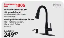Home Hardware Baruli pull down kitchen faucet offer