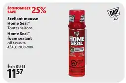 Home Hardware Home Seal foam sealant All season offer