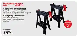 Home Hardware Clamping sawhorses Detachable bar clamps. 1000 lb load capacity per pair offer