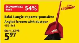 Home Hardware Angled broom with dustpan offer