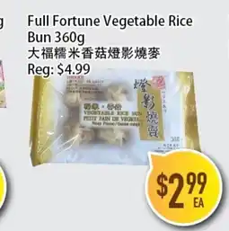 Full Fresh Supermarket g Full Fortune Vegetable Rice Bun offer